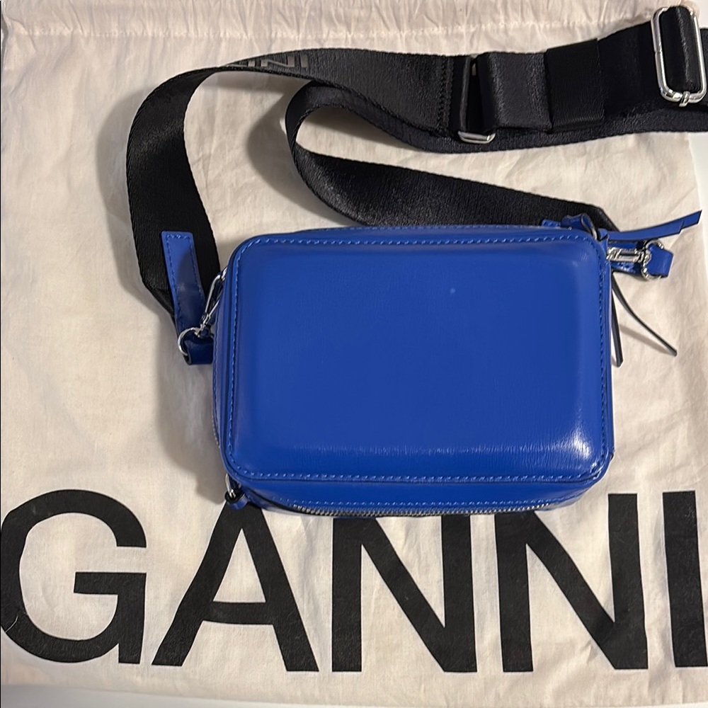 Ganni Blue Crossbody Bag